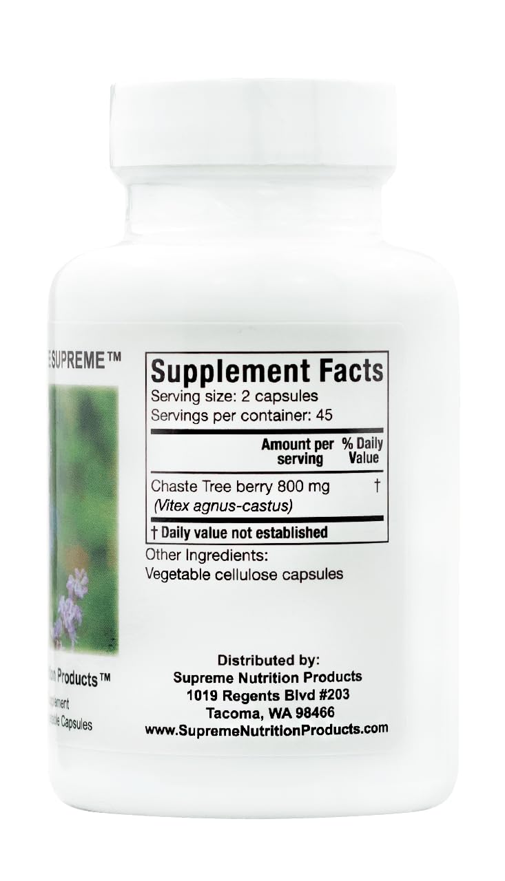 Supreme Nutrition Chaste Tree Supreme Capsule 90 Count