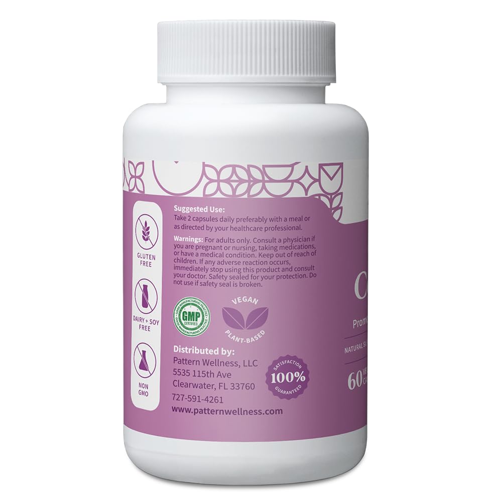 Pattern Wellness PMS Complex Monthly Cycle Wellness Support Vegan Capsules 60