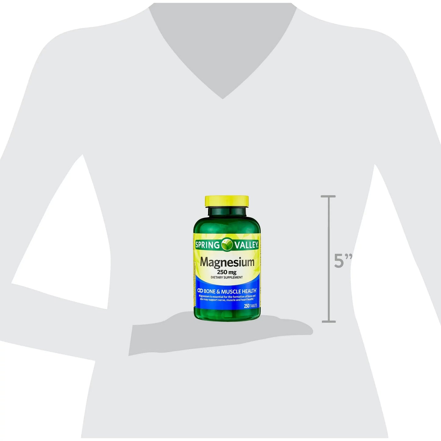 LUAL Magnesium Tablet 250mg, 250 Count