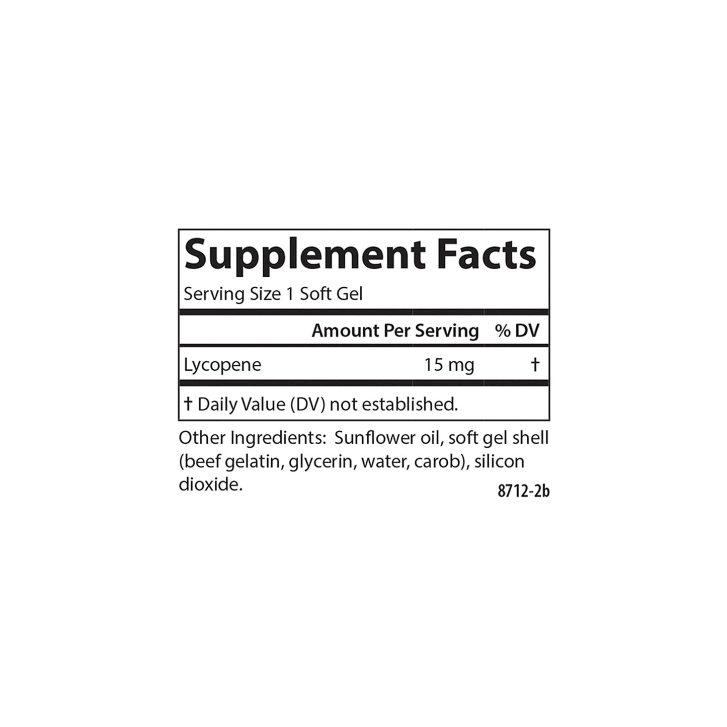 Carlson Lycopene Softgels 180 Count