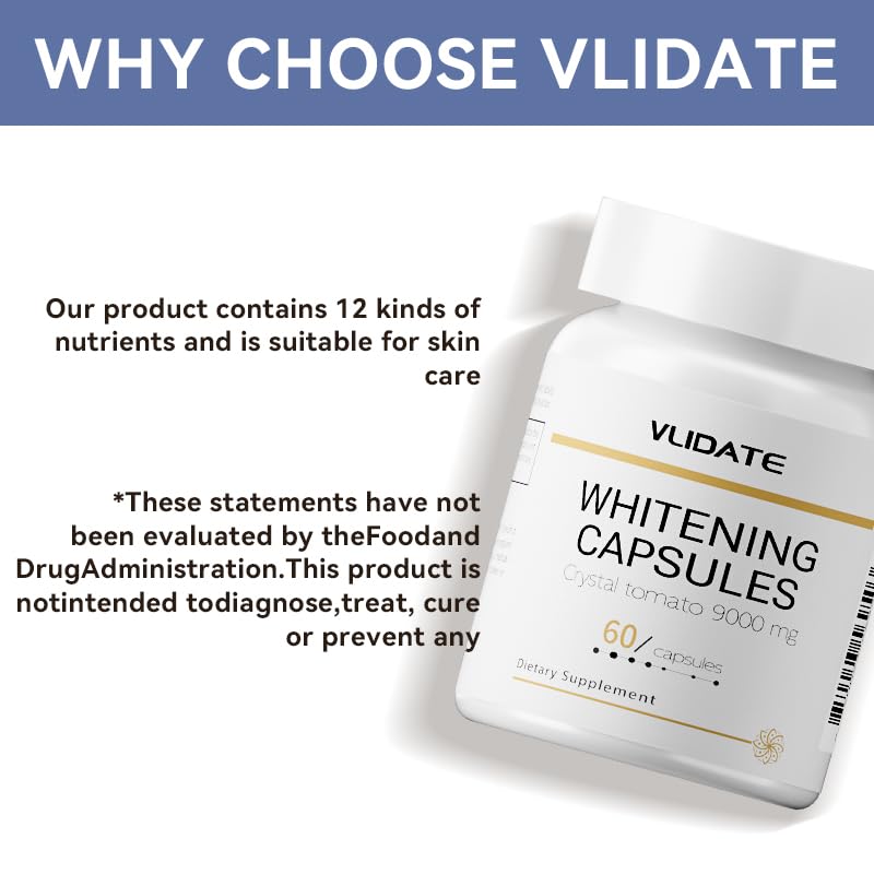 VLIDATE Natural Lycopene 30 mg Capsule, 60 Count