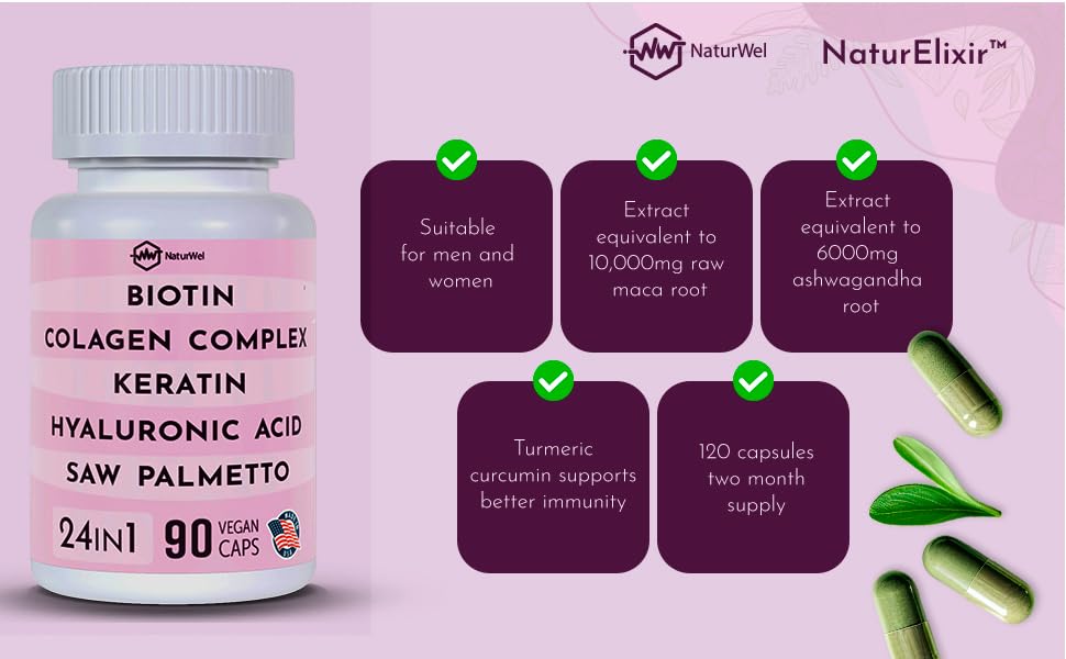 NaturWel Collagen 1000mg Capsules, 90 Count