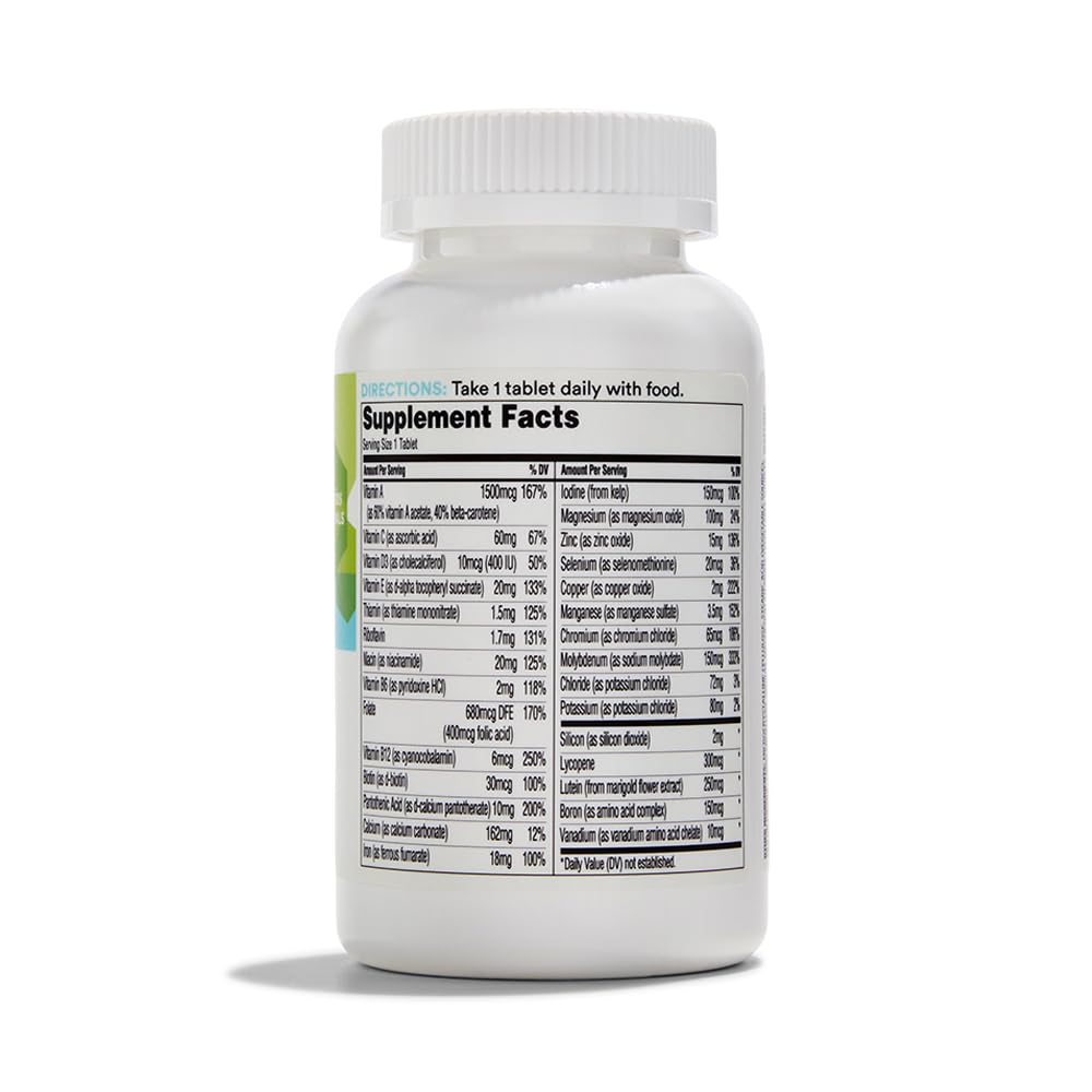365 by Whole Foods Market Adult Multivitamin with Iron, 17 Essential Vitamins and Minerals, 180 Tablets