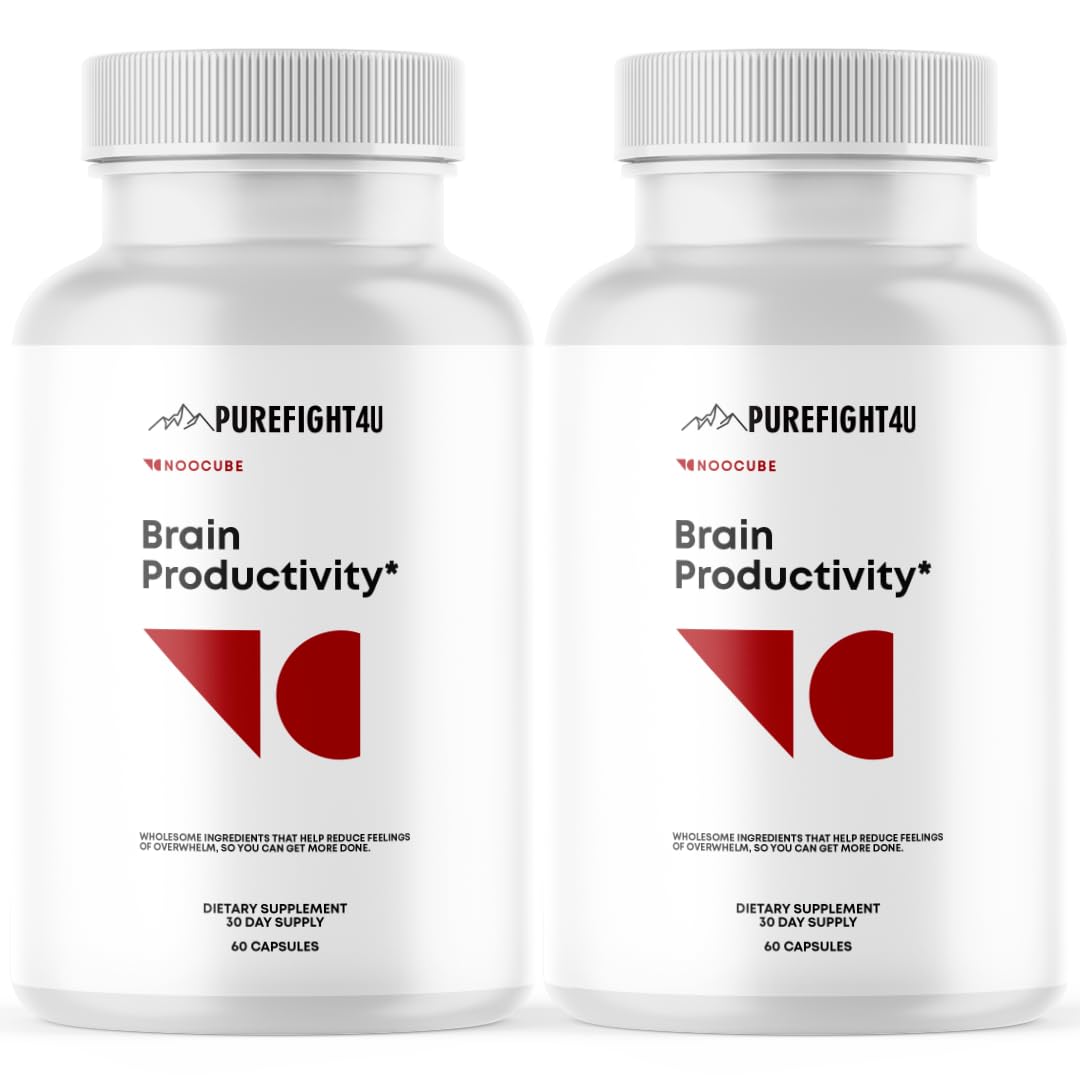 PureFight4U Brain Productivity Supports Focus, Memory & Cognitive Function Capsules 60 Count