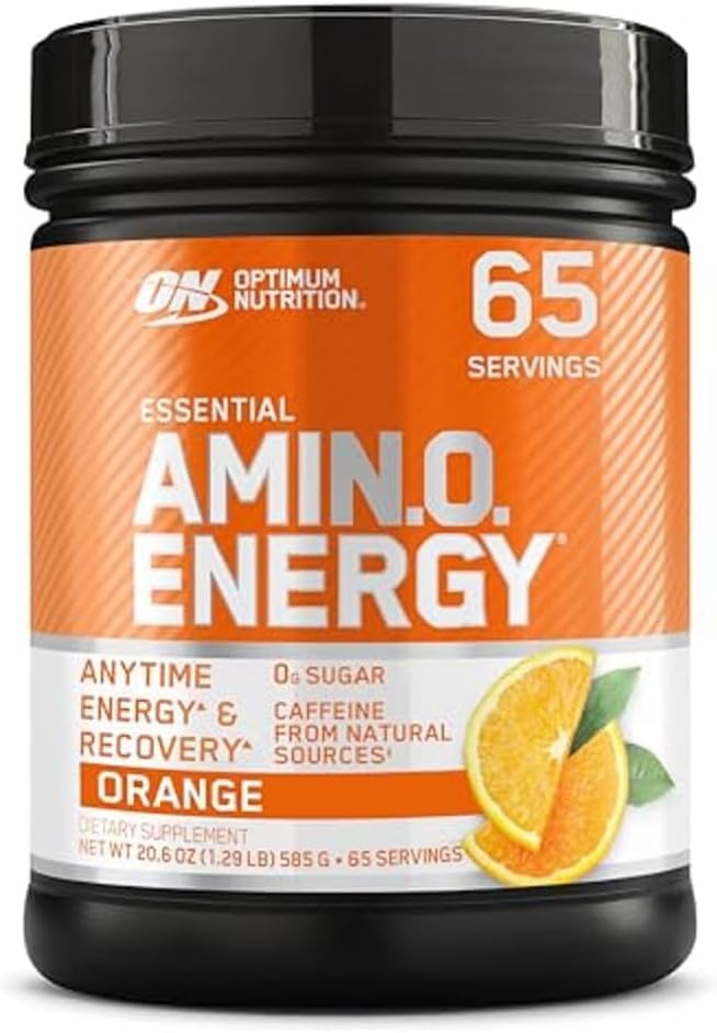Optimum Nutrition Amino Energy Pre Workout with Green Tea, BCAA, Amino Acids Powder, 123.6 oz