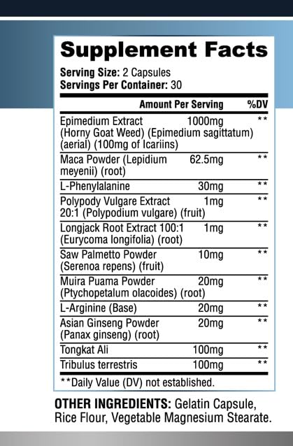 TESTO BIOGEN Male Enhancing Supplement – Testosterone Booster with Maca, Epimedium, Tongkat Ali, 3rd Party Lab Tested, 60 Capsules