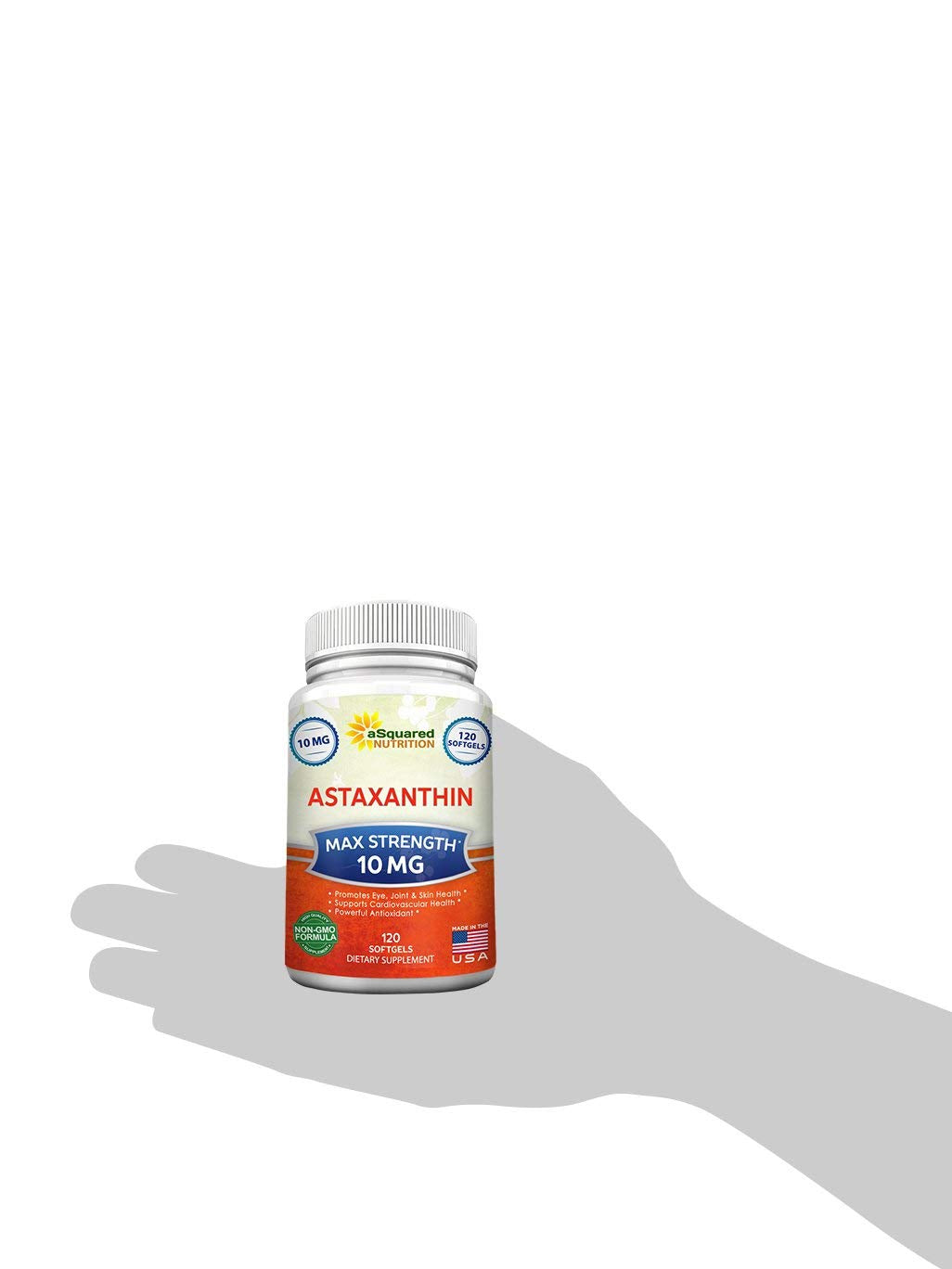 aSquared Nutrition Astaxanthin Supplement Softgels 120