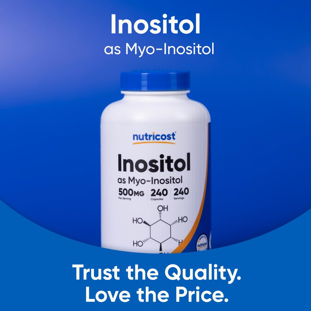 Nutricost Inositol Capsules 500mg, 480 Capsules