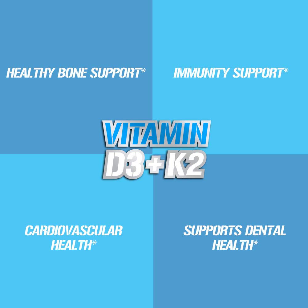Evlution Vitamin D3 K2 Capsules, 60 Count