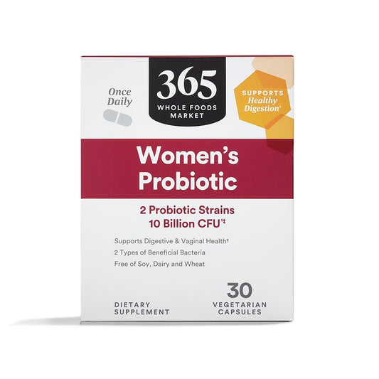 365 by Whole Foods Market Women's Once Daily Probiotic Capsule 10 Billion CFU 30 Count