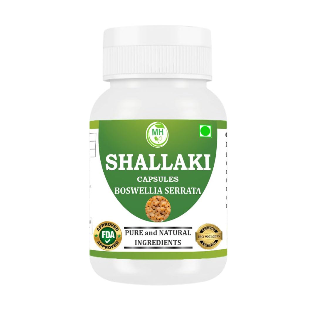 Morsan Healthcare Shallaki (Boswellia serrata) 500 mg Pure Herbal Supplement Veg Capsules, 60 Count