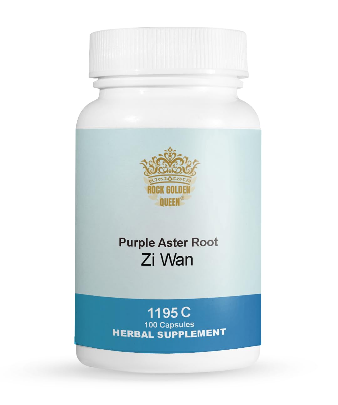 Rock Golden Queen Zi Wan, Purple Aster Root (Raw) Capsules, 100 Capsules