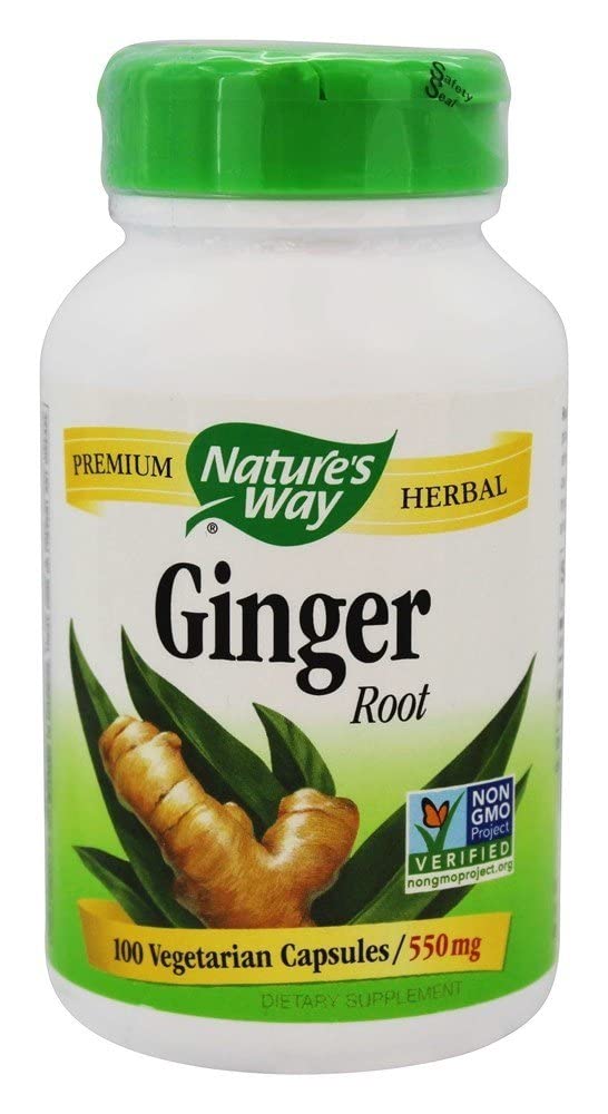Nature's Way Ginger Root Capsules, 100 Count