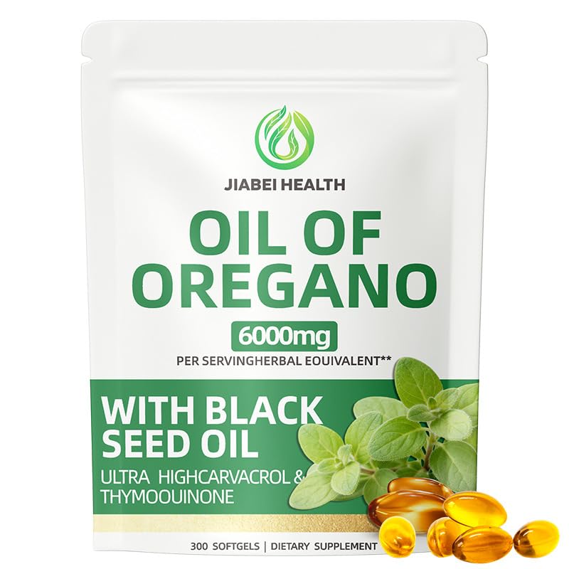VitaCoeur Oil of Oregano 6000mg Capsules, 300 Capsules