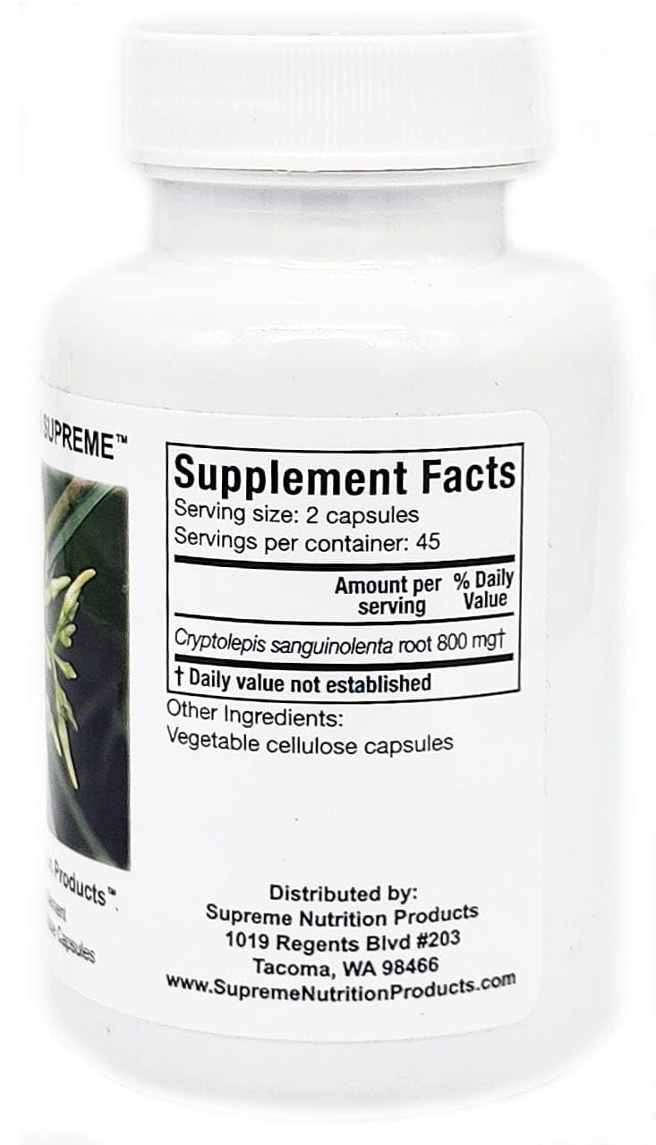 Supreme Nutrition Products Cryptolepis Supreme Capsule 180 Capsules