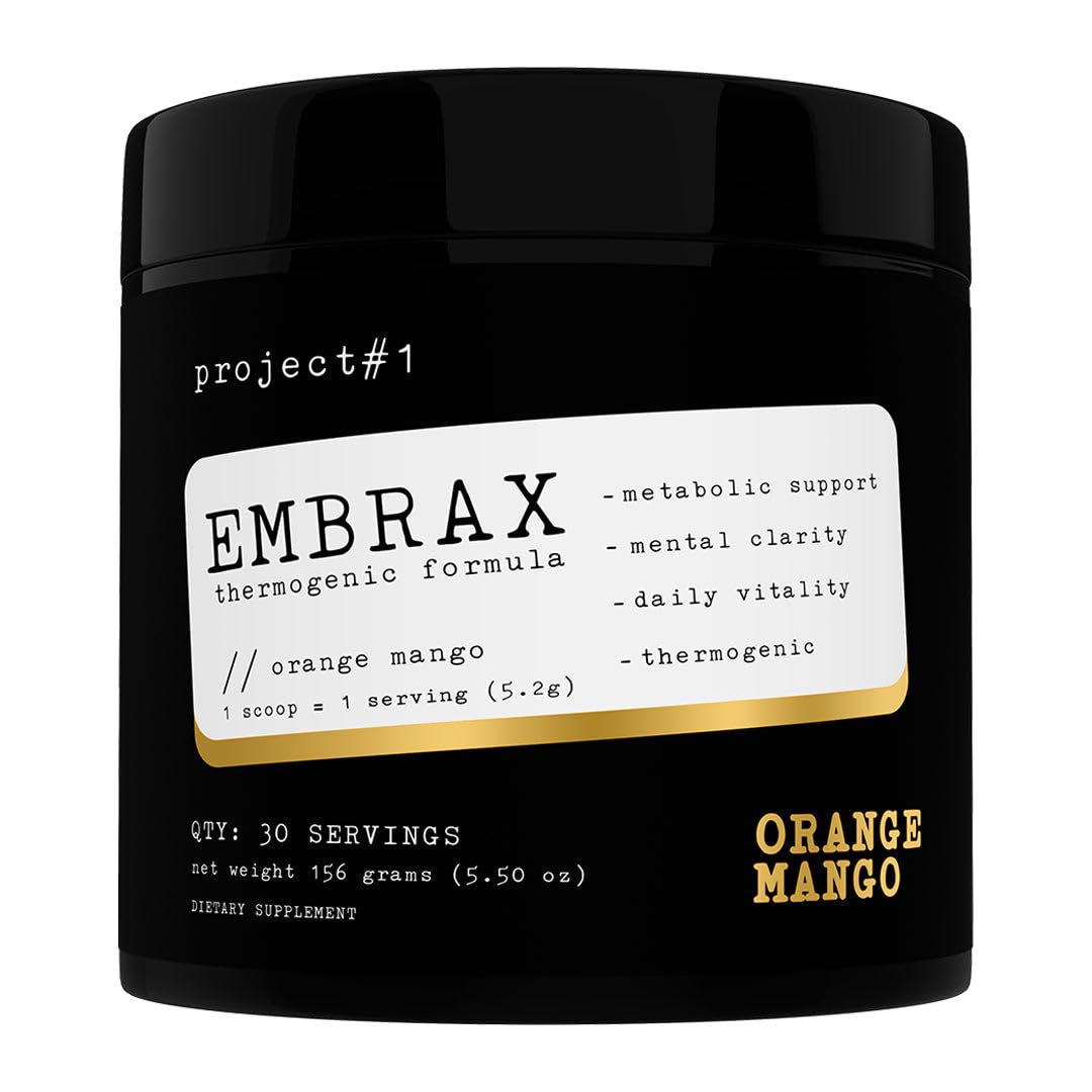 Project #1 Embrax Thermogenic Preworkout Fat Burner Powder 8 Ounce