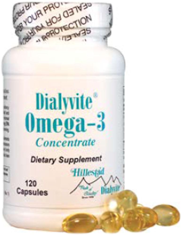 Dialyvite Omega-3 Concentrate Dietary Supplement Softgel 120
