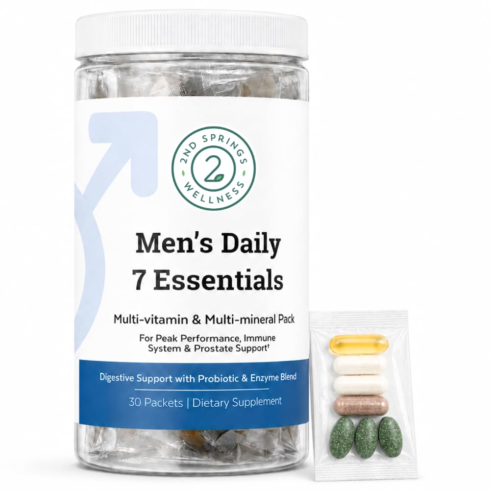 2nd Springs Daily 7 Essentials Men's Vitamin Pack Capsule 1 Count