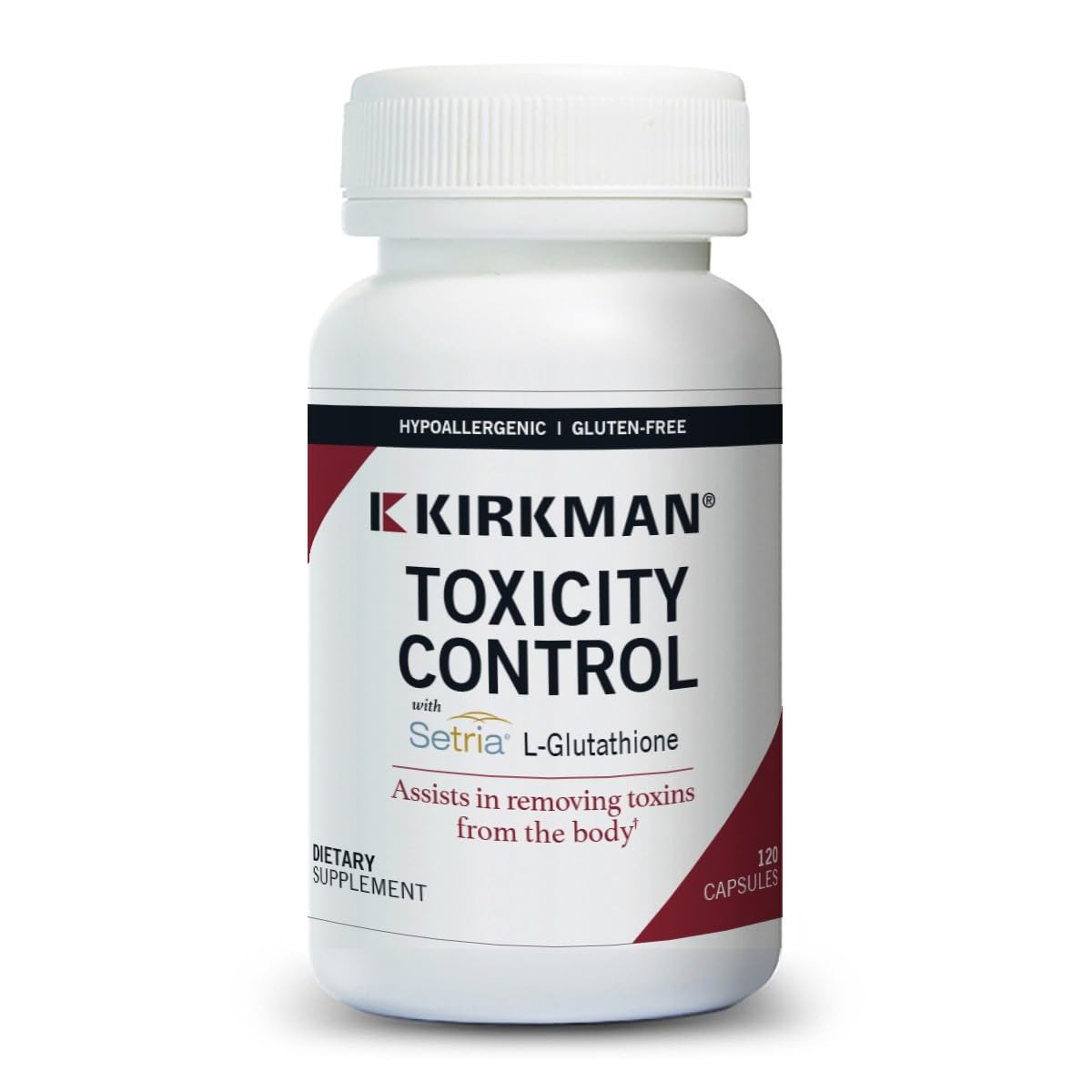 Kirkman Toxicity Control Detox Supplement with Setria L-Glutathione Capsules 120