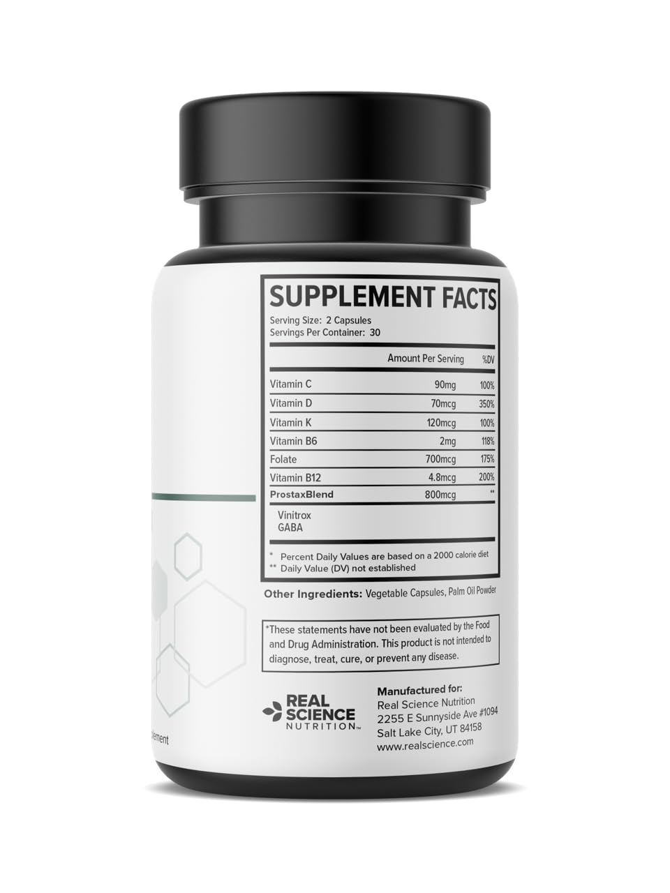 Real Science Nutrition Prostax Miracle Capsule, 60 Count