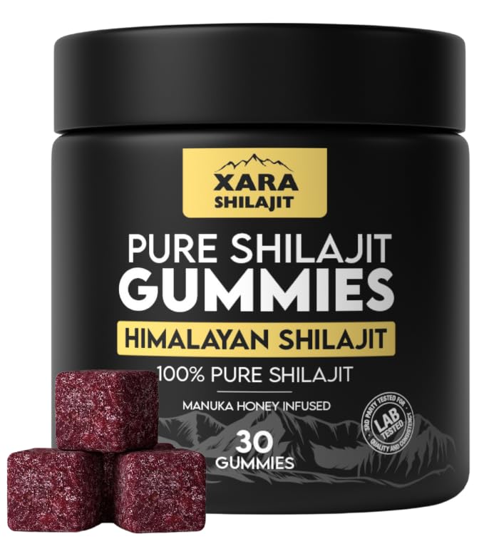 Xara Shilajit Pure Himalayan Shilajit Gummies, 30 Gummies