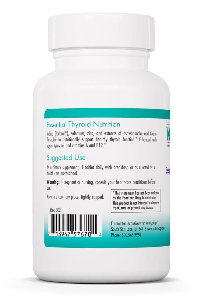 Allergy Research Group NutriCology Essential Thyroid Nutrition Capsules 60 Count