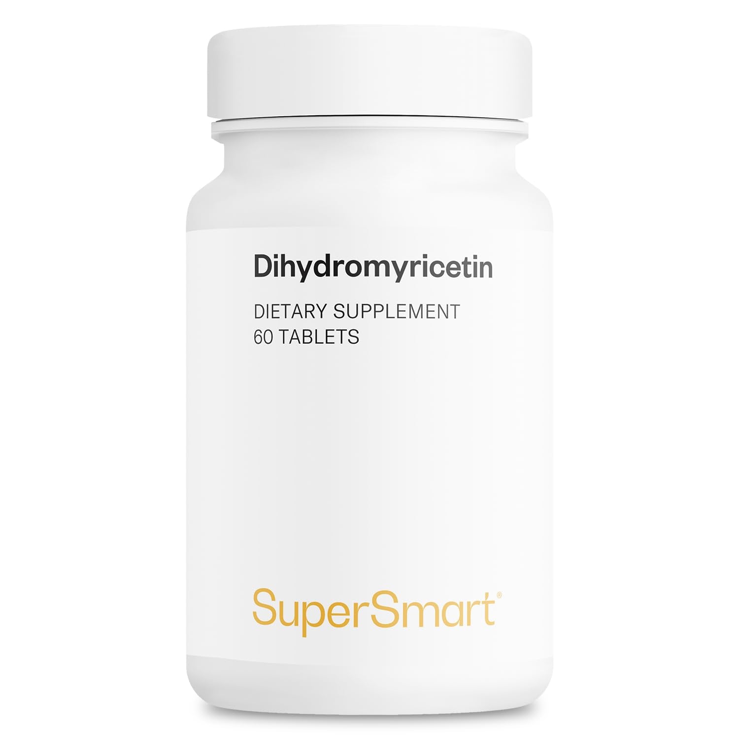Supersmart Dihydromyricetin 600mg per Day (High Purity, DHM 98%) Ampelopsis Grossedentata Extract, Non-GMO & Gluten Free, 60 Tablets