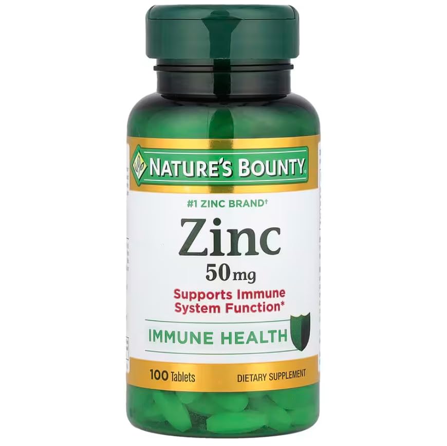 Nature's Bounty Zinc 50 mg Capsule, 300 Count