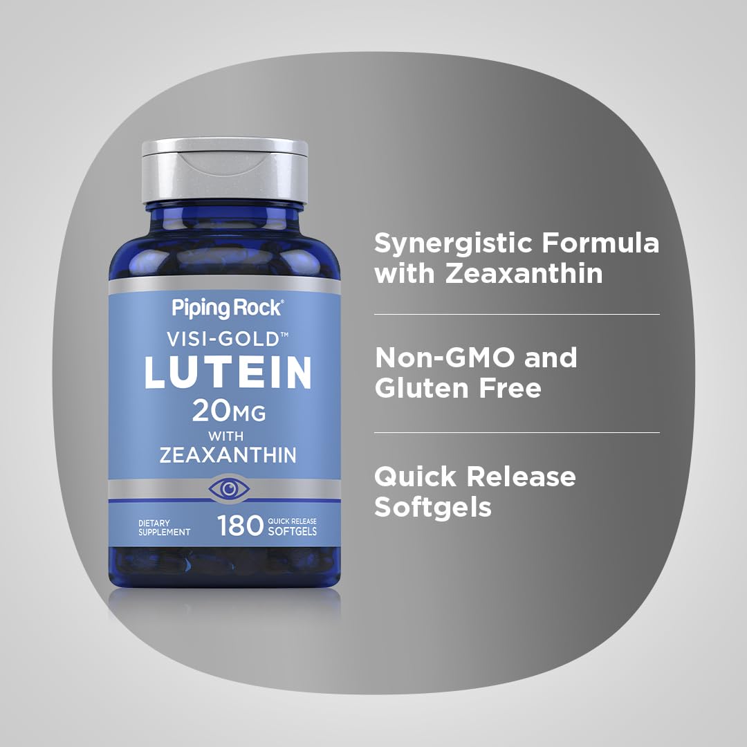 Piping Rock Lutein and Zeaxanthin Softgels 180
