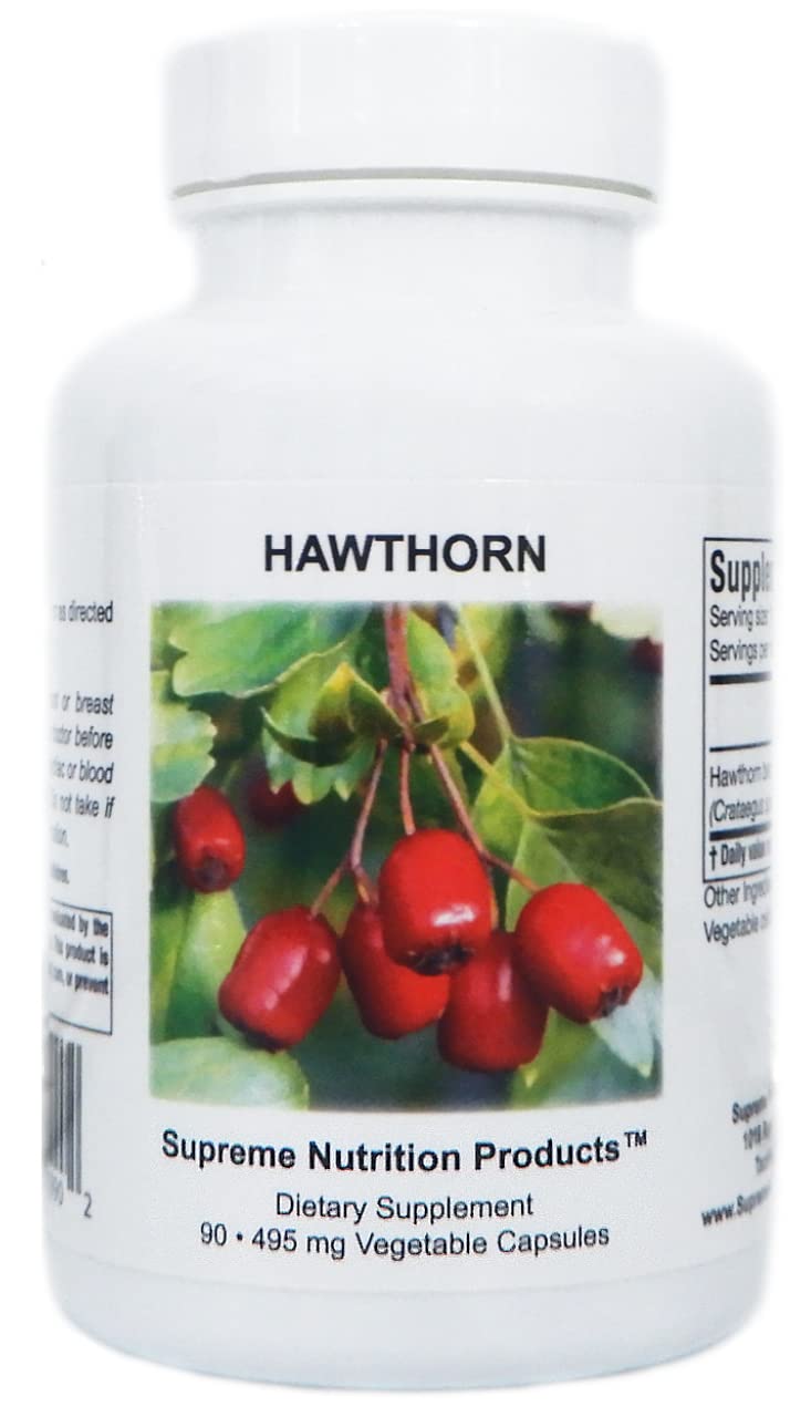 Supreme Nutrition Products Hawthorn Berry Capsules, 90 Count