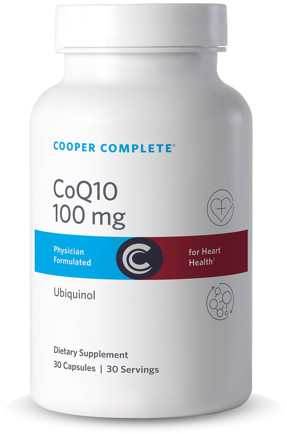 Cooper Complete CoQ10 Ubiquinol 100 mg Liquid Capsule, 30 Count