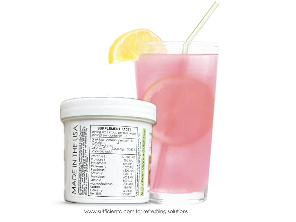 Sufficient-C Abundant-B & Glutenizer Force Plus Powder, 0.5 Ounce (Pack of 2)