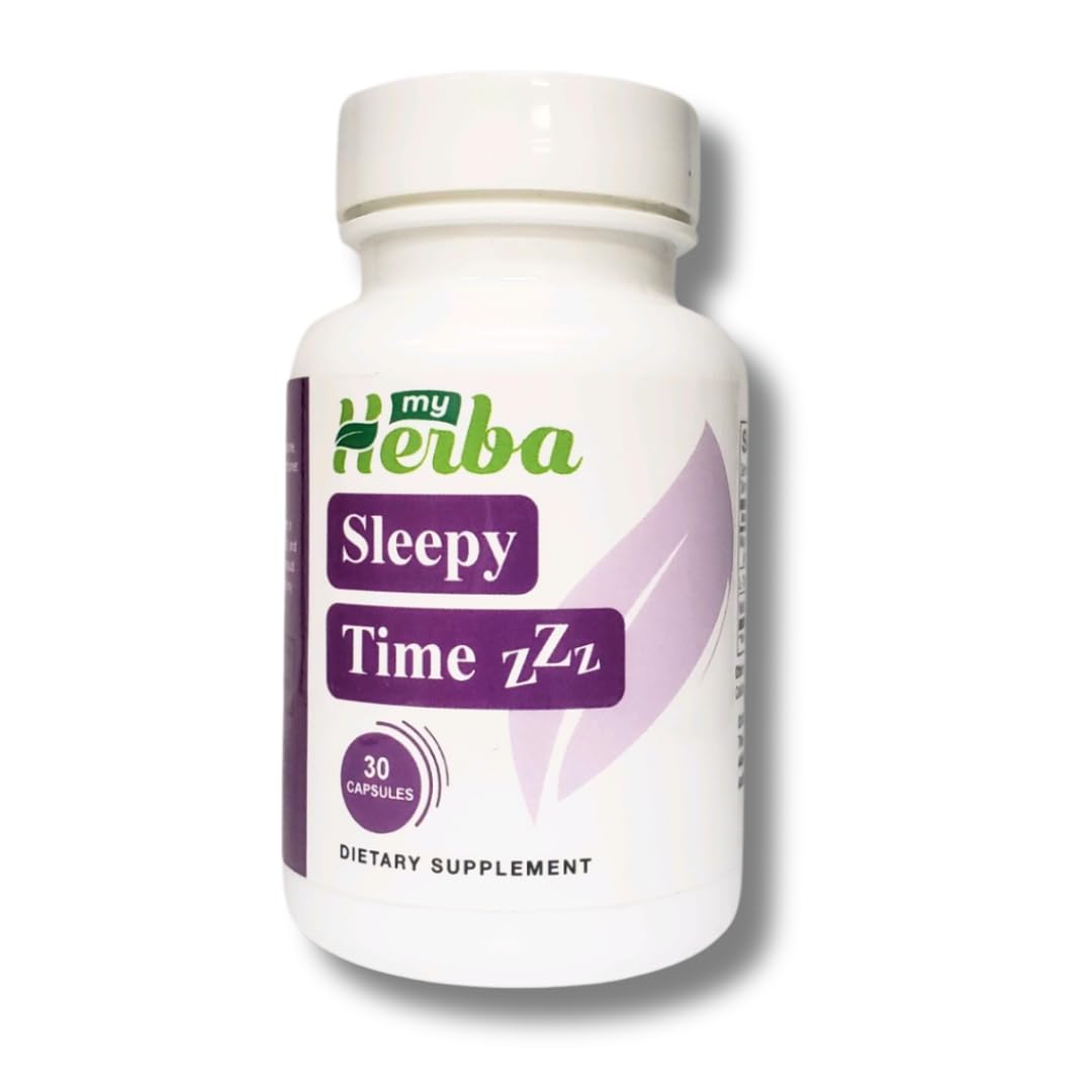 MyHerba Non-Habit Forming Melatonin & Magnesium Sleep Aid Capsule, 30 Capsules
