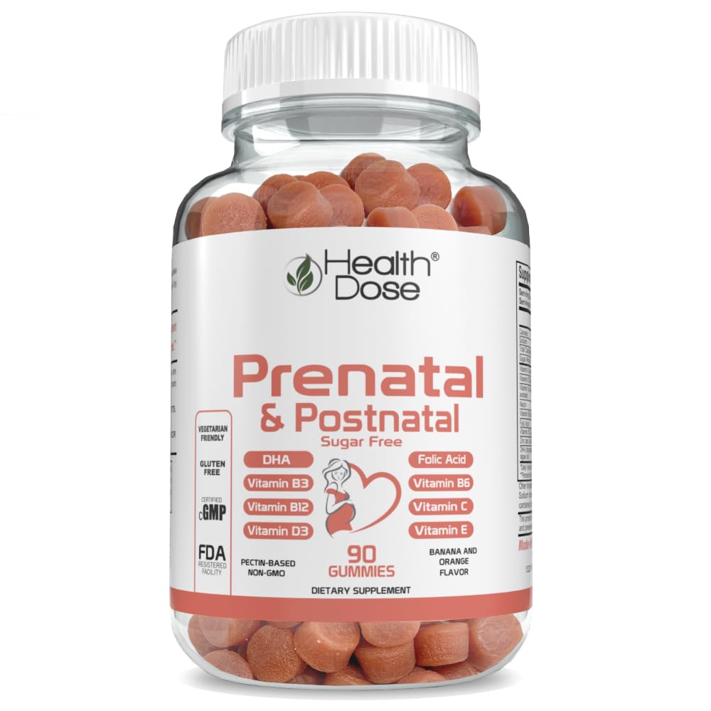 Health Dose Prenatal/Postnatal Complex Supplement Gummy, 90 Gummies
