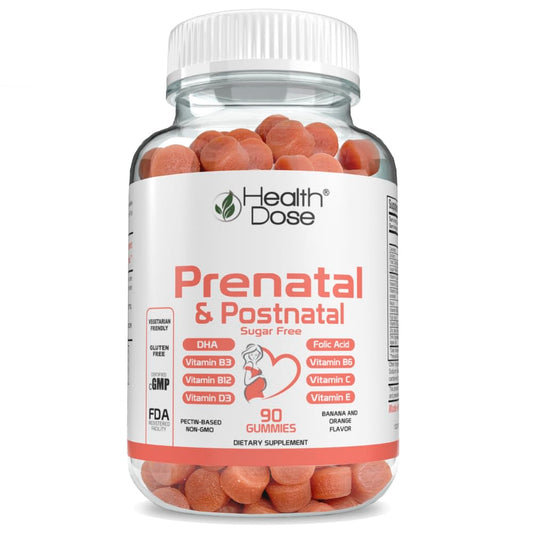 Health Dose Prenatal/Postnatal Complex Supplement Gummy 90 Gummies