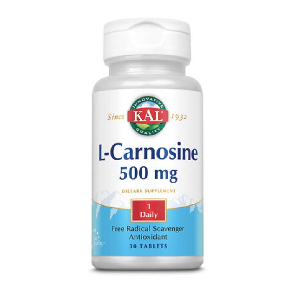 KAL L-carnosine 500 Mg Tablets, 30 Count