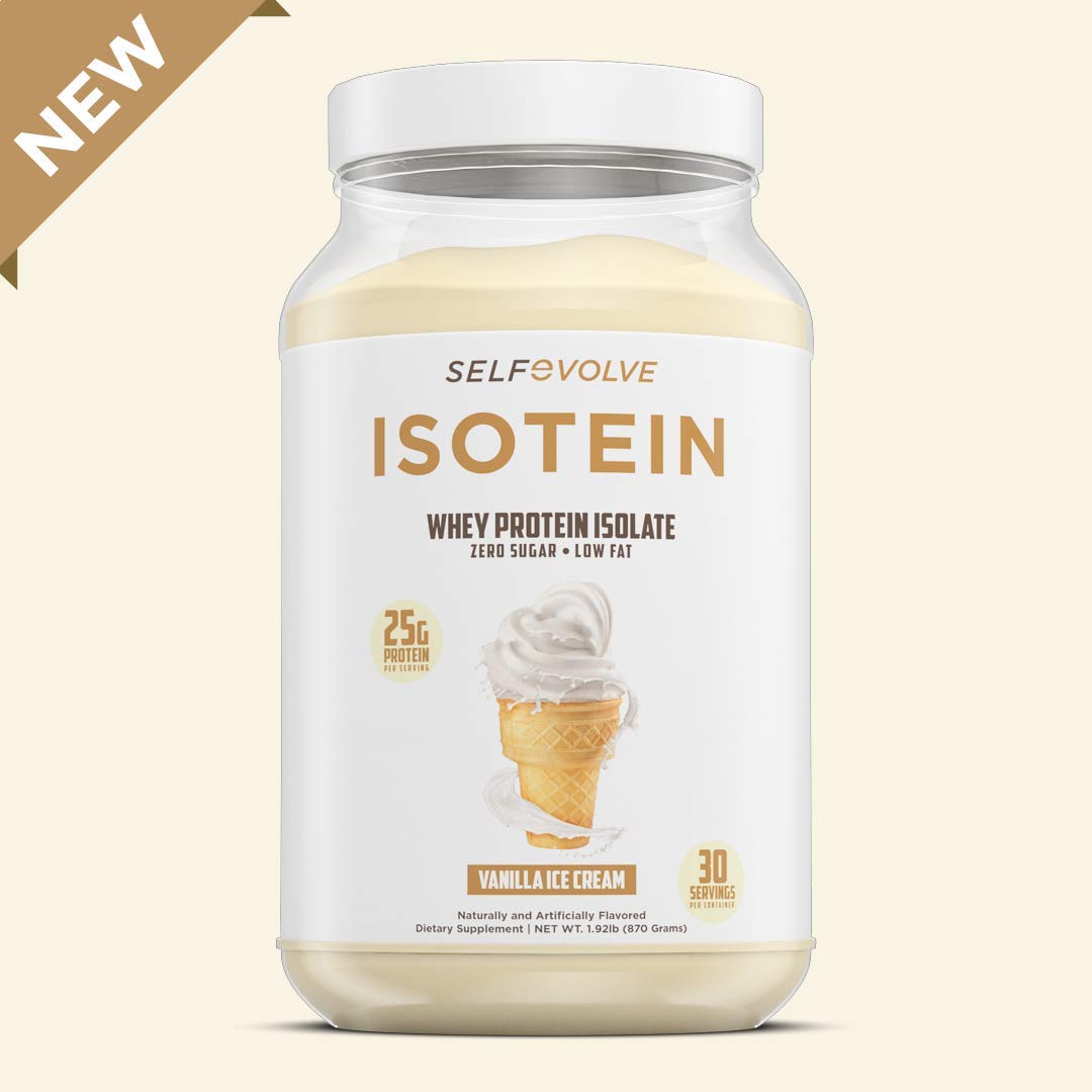 selfevolve Isotein Isolate Protein Powder Vanilla Ice Cream, 30.69 Servings