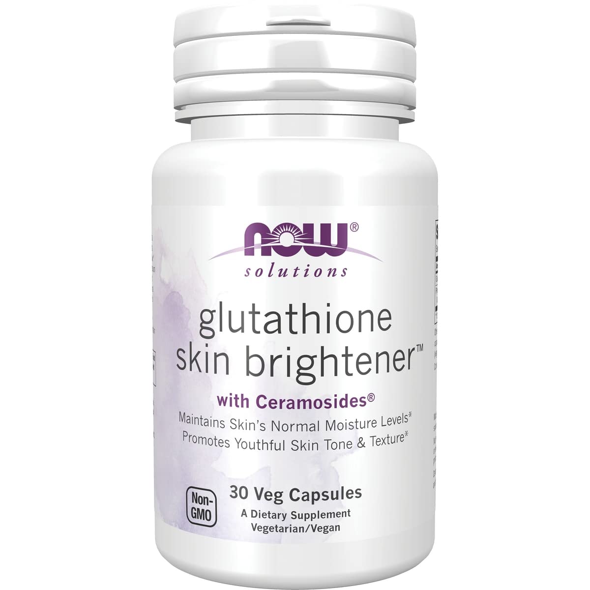 NOW Foods Glutathione Skin Brightener with Ceramosides Capsules 30