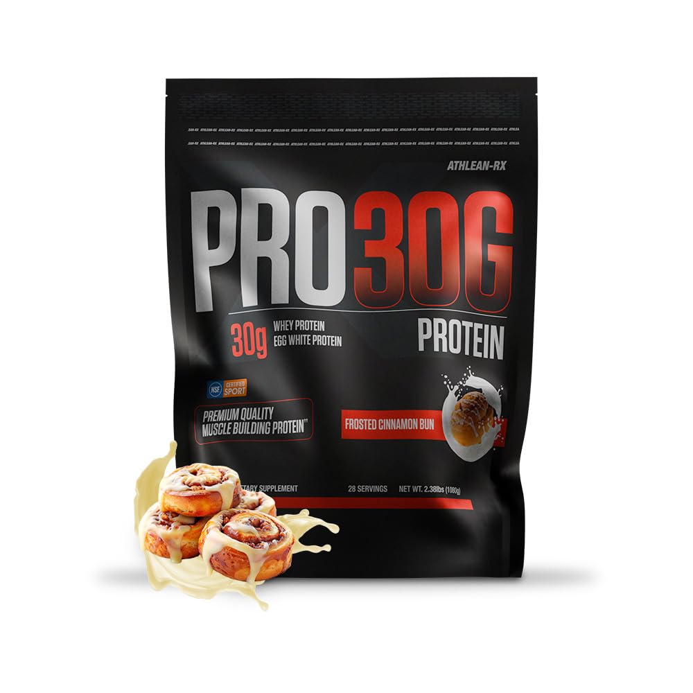 ATHLEAN-RX PRO-30G Premium Whey Protein Isolate Powder, 2.78 Pound