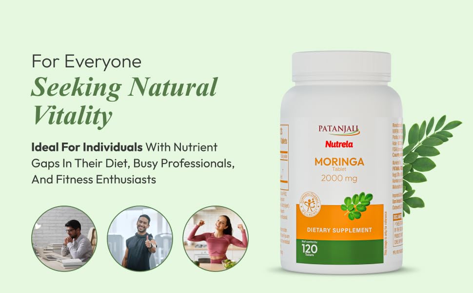 Patanjali Nutrela Moringa 2000mg Tablets 1