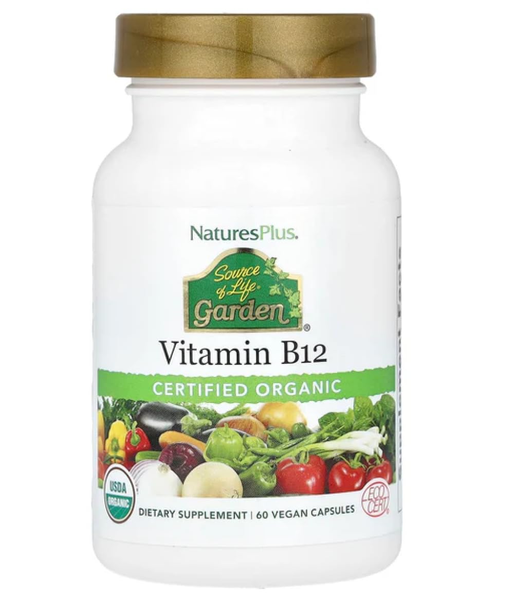 Nature's Plus Source of Life Garden Vitamin B12, 60 Capsules