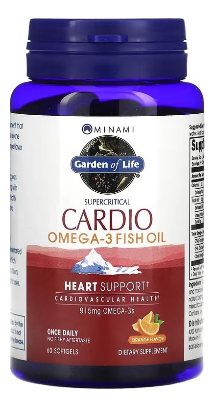 Garden of Life Omega-3 Fish Oil Softgel, 60 Count