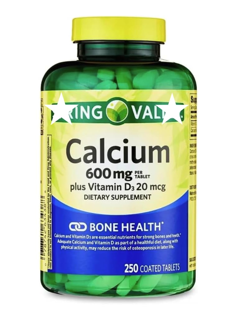 Generic Calcium Plus Vitamin D, 250 Tablets