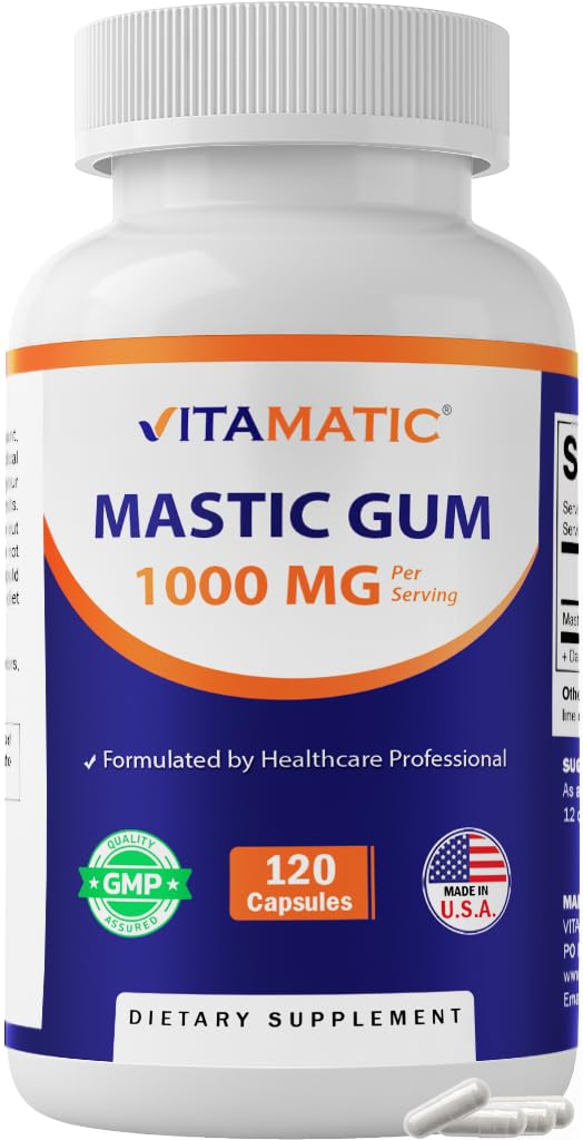 Vitamatic Mastic Gum 1000mg Capsule 120 Count