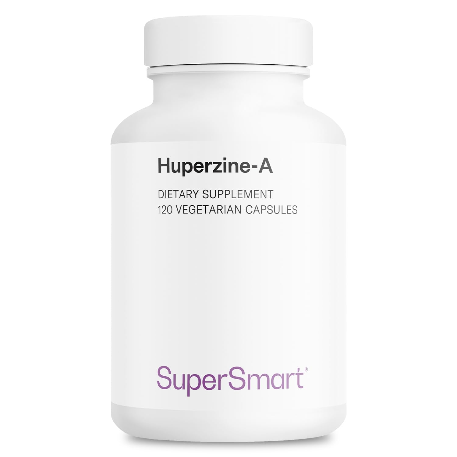 Supersmart Huperzine-A Alkaloid Extract Supplement, 100 mcg per Day, Non-GMO & Gluten Free, 120 Vegetarian Capsules