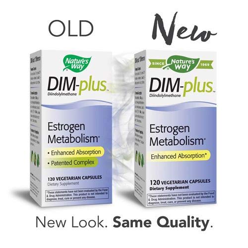 Nature's Way Dim-Plus, Diindolylmethane Vegetarian Capsules 120 Capsules