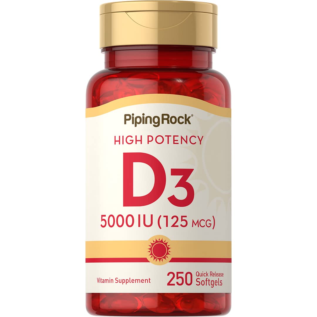 Piping Rock Vitamin D3 5000 IU Softgels 250
