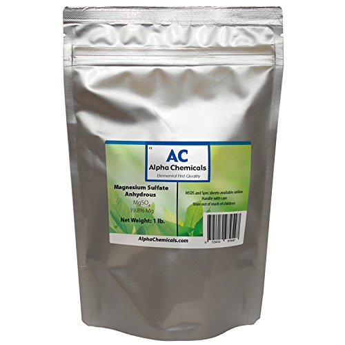 Alpha Chemicals Magnesium Sulfate Anhydrous Powder, 16 oz