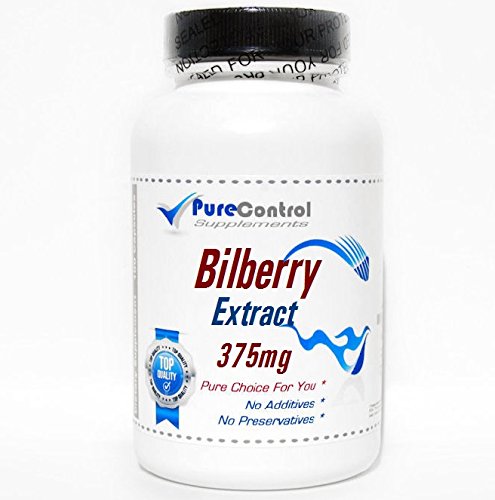 PureControl Supplements Bilberry Extract 375mg Capsules, 200 Capsules