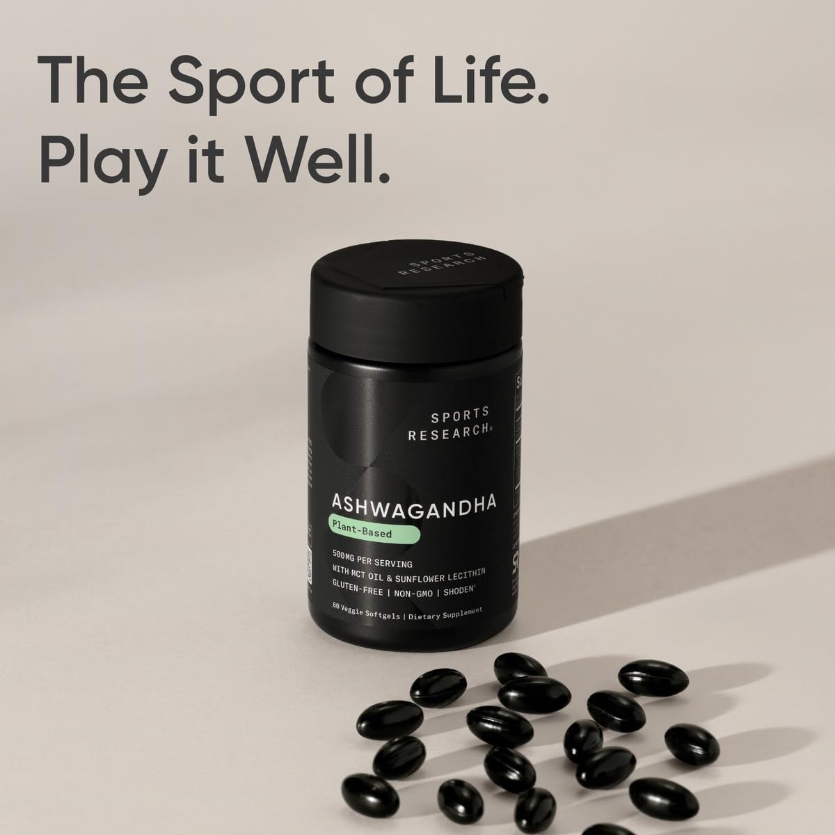 Sports Research Ashwagandha w/Coconut MCT Oil 60 Softgels